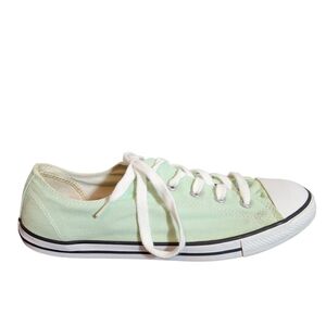 Converse Light Green Low Top Sneakers Size 9